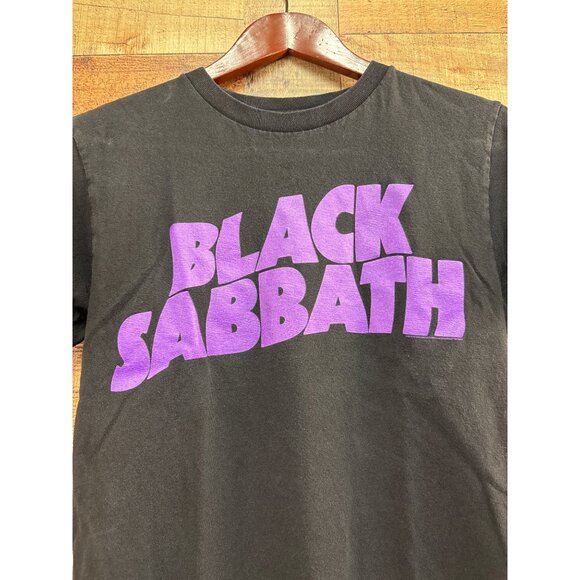 Black Sabbath T-Shirt Black/Purple Graphic Cotton Crew Neck Small - Picture 2 of 5